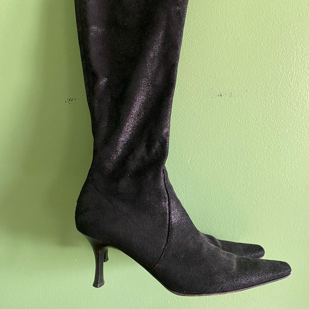 Donald J Pliner black suede boots.  Size 7